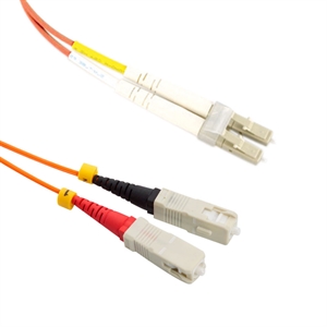 Picture of LC - SC OM1 Duplex Fibre Optic Cable (1M)
