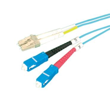 Picture of LC - SC OM3 Duplex Fibre Optic Cable (1M)