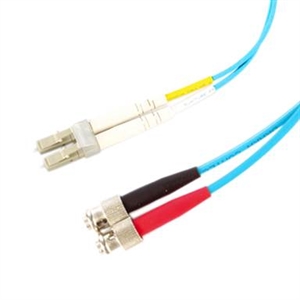 Picture of LC - ST OM3 Duplex Fibre Optic Cable (1M)